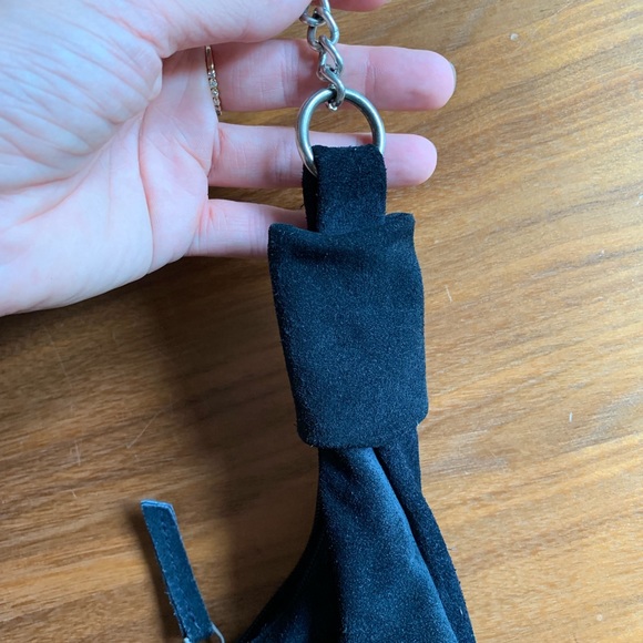 Friis & Company Navy Suede Hobo Bag. - Picture 4 of 8